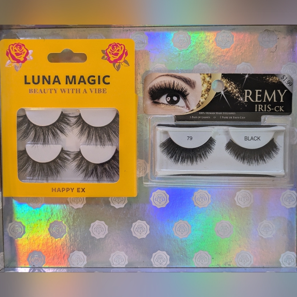 Lot of 2 Packs Of Eyelashes ~ Luna Magic Happy EX & Remy IRIS - CK #79 ~ NEW
